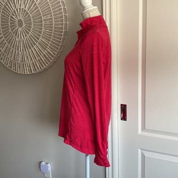 Kirkland - Mock Neck 1/4 Zip Track Jacket in Classic Red - Picture 4 of 8